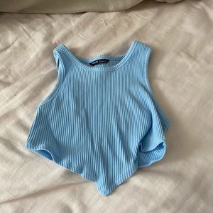 baby blue small top
